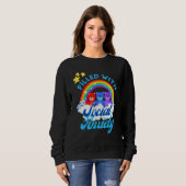 Sweatshirt Filled With Social Anxiety Rainbow Teddy Bear Tee (Devant entier)