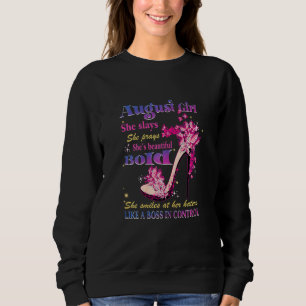 Sweatshirt Filles Août Fille Elle envoie Elle prie Elle est B