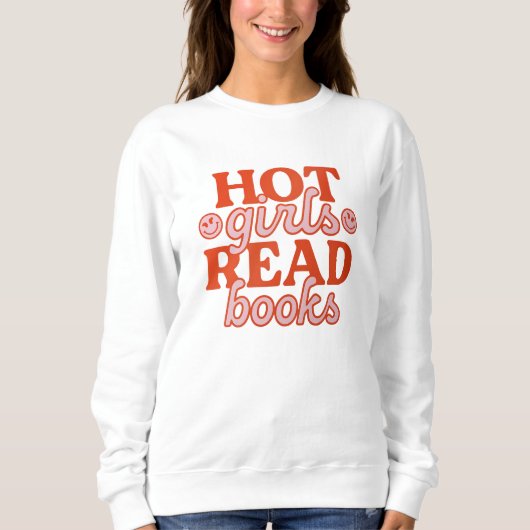 Sweatshirt Filles Chaudes Lisent Des Livres (Devant)