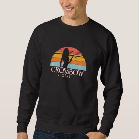 Sweatshirt Filles Crossbow Girl Crossbowman Bolt Bowstring (Devant)