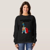 Sweatshirt Filles Diplodocus Queen Dinosaur femmes Diplodocus (Devant entier)