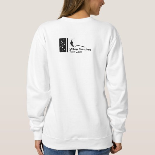 Sweatshirt Filles filigrane Basic (Dos)