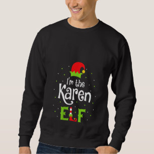 Sweatshirt Filles Je suis La Famille des Elfs Karen Matching