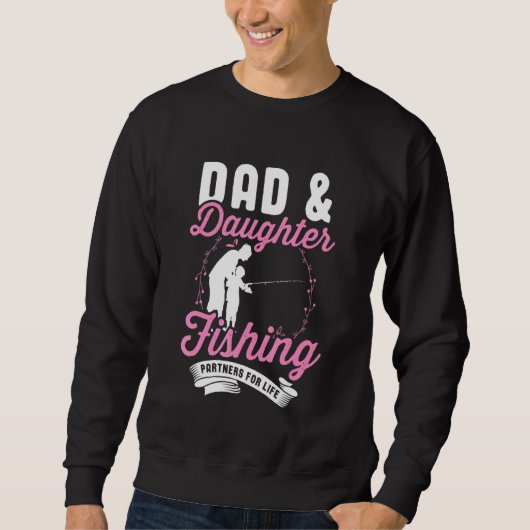 Sweatshirt Filles Pêche Enfants Poisson Papa Fille Correspond (Devant)