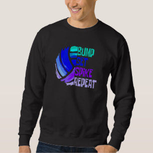 Sweatshirt Filles Volleyball ensemble de balle Spike Répéter