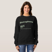 Sweatshirt Film Girl - Saxophone  (Devant entier)