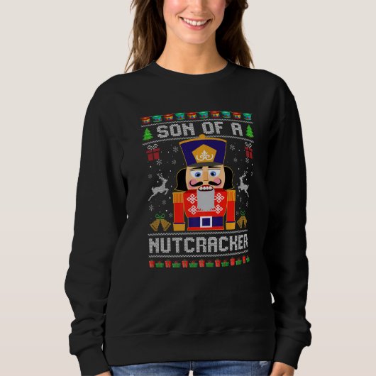 Sweatshirt Fils de Casse-Noisette Ces Noisettes Pull de Noël (Devant)