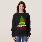 Sweatshirt Fils De Noël Drôle D'Un Casse-Noix (Devant entier)