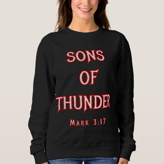 Sweatshirt Fils de Thunder Zebedee James et John Mark 317 Bi (Devant)
