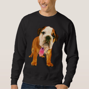Sweatshirt Filtre à peinture à l'huile mignonne Chien taureau
