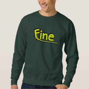 Sweatshirt fin