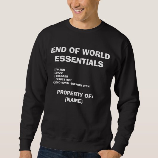 Sweatshirt Fin de mot - T-shirt (Devant)