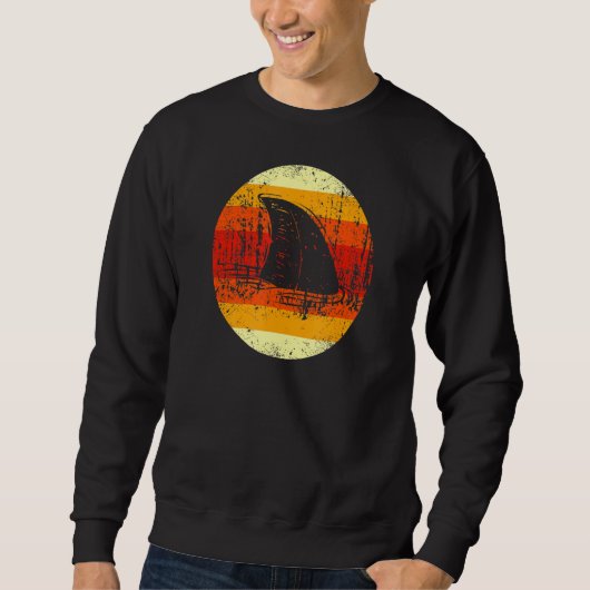 Sweatshirt Fin de requin Vintage rétros - requin (Devant)