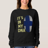 Sweatshirt Finlande Dans Mon Adn Équipe Finlandaise Drapeau F (Devant)