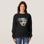 Sweatshirt Finnish Flag Australian Shepherd Dog Finland Pocke (Devant entier)