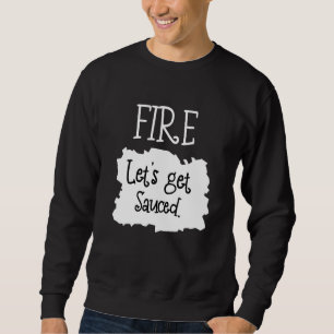 Sweatshirt Fire Hot Packet Taco Se Vendre Halloween