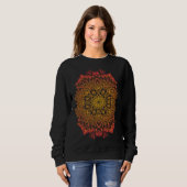 Sweatshirt Fire Spirit Mandala Art Design (Devant entier)