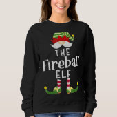 Sweatshirt Fireball Elf Group Noël Funny Pyjama P Y (Devant)