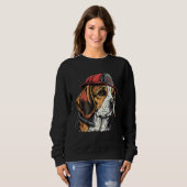 Sweatshirt FireFighter Beagle Dog For Beagle Dad Fire Fighter (Devant entier)