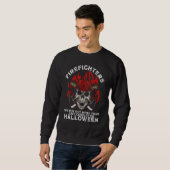 Sweatshirt Firefighter Halloween Fireman Halloween Party Fire (Devant entier)