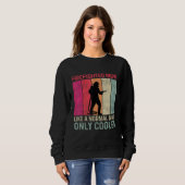 Sweatshirt Firefighter Mom Like A Normal Mom Only Cooler Moth (Devant entier)