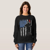 Sweatshirt Firefighter Thin Redline Retired Firefighter  Idea (Devant entier)