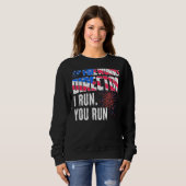 Sweatshirt Fireworks Director I Run Vous Exécutez 4 juillet 2 (Devant entier)
