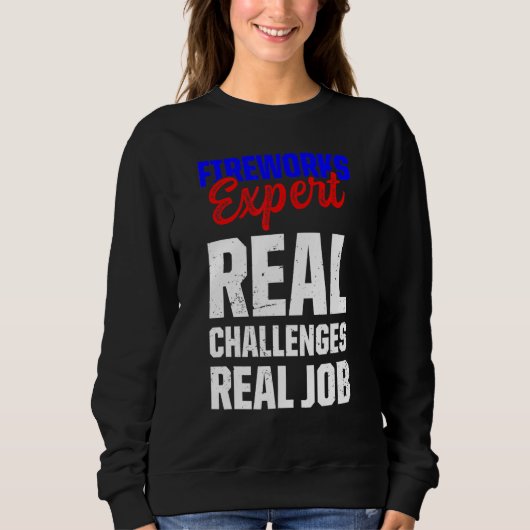 Sweatshirt Fireworks Expert Technicien Juillet 4 _29 (Devant)