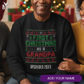 Sweatshirt FIRST CHRISTMAS AS GRANDMA Ugly Christmas