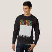 Sweatshirt First day of Middle School Sign My  Last Day of Sc (Devant entier)