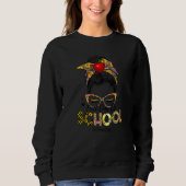 Sweatshirt First Day Of School Paraprofessional Life Leopard  (Devant)