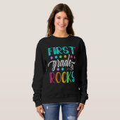 Sweatshirt First Grade Rocks  Team 1st Grade Teacher Kids Boy (Devant entier)