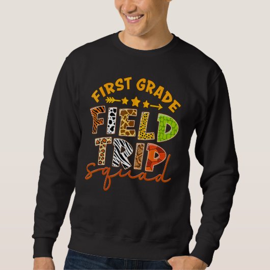 Sweatshirt First Grade Zoo Field Trip Squad Matching Students (Devant)