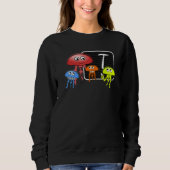 Sweatshirt First Grader Jellyfish Letter As Monogram (Devant)
