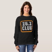 Sweatshirt First Marathon Runner Running 26 2 Club Marathoner (Devant entier)