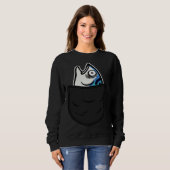 Sweatshirt Fish in Pocket Meme Animal (Devant entier)