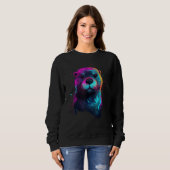Sweatshirt Fish Otter Sea Otter Animal Otter  Bundle Otter (Devant entier)