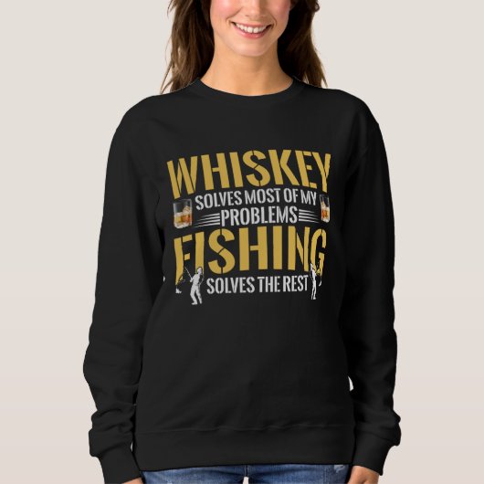 Sweatshirt Fisherman Fishing Solves The Rest Of My Problems F (Devant)