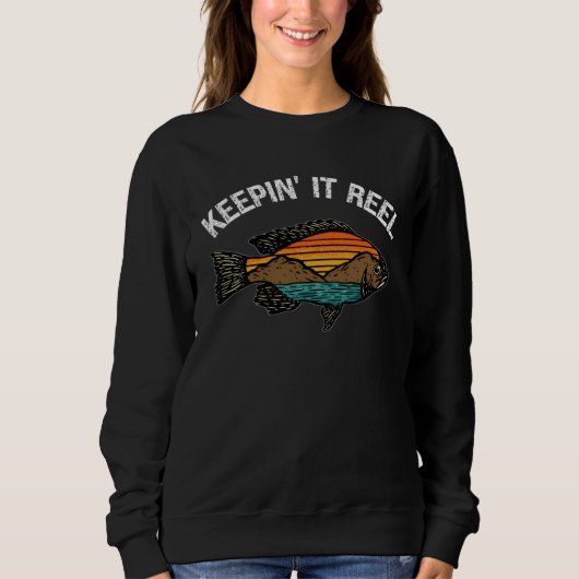 Sweatshirt Fishermen s  Keepin It Real Fishing  s Apparel (Devant)