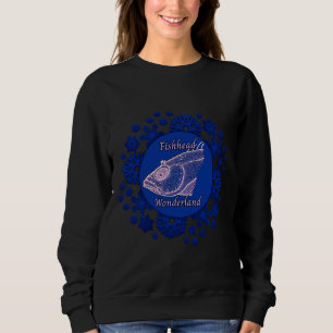 Sweatshirt Fishhead Snowflake Wonderland
