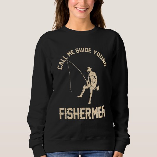 Sweatshirt Fishing Call me guide young fishermen 1 (Devant)