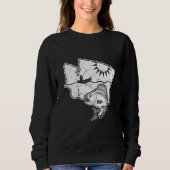Sweatshirt Fishing Cool Washington State Design (Devant)
