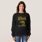 Sweatshirt Fishing Even Jesus Had A Fish (Devant entier)