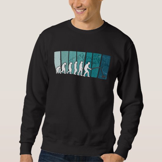 Sweatshirt Fishing Evolution Dad Fisherman for Father s Day (Devant)