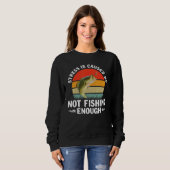 Sweatshirt Fishing For Men Women Bass Fly Fishing (Devant entier)