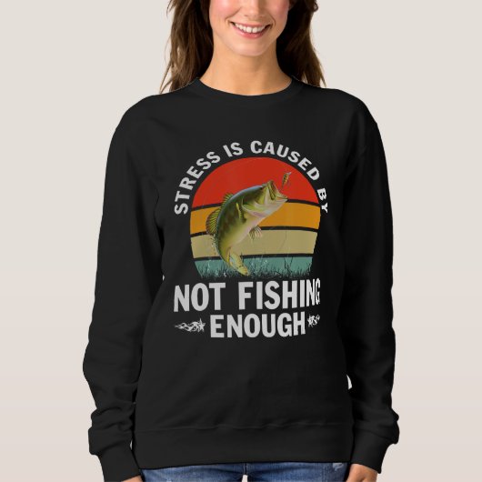 Sweatshirt Fishing For Men Women Bass Fly Fishing (Devant)