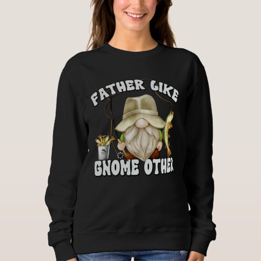 Sweatshirt Fishing Grandpa Gnome Graphic For Fishing Dad (Devant)