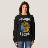 Sweatshirt Fishing Legend Angel Legend Fishing Perch Fishing  (Devant entier)