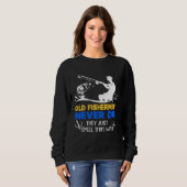 Sweatshirt Fishing Old Fisherman Never Die (Devant entier)