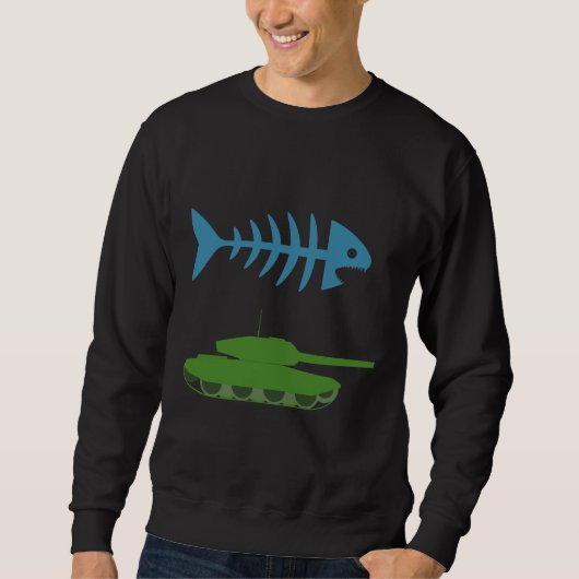 Sweatshirt Fishtank Comic Fish Tank (Devant)
